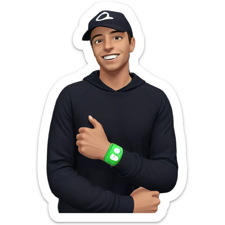 nighttime smile by the road sticker