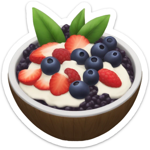 Açai bowl sticker