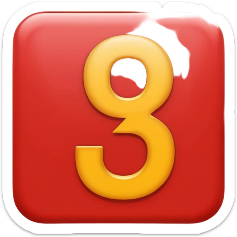 I want an image of these, numbers "999" written in red colour  sticker