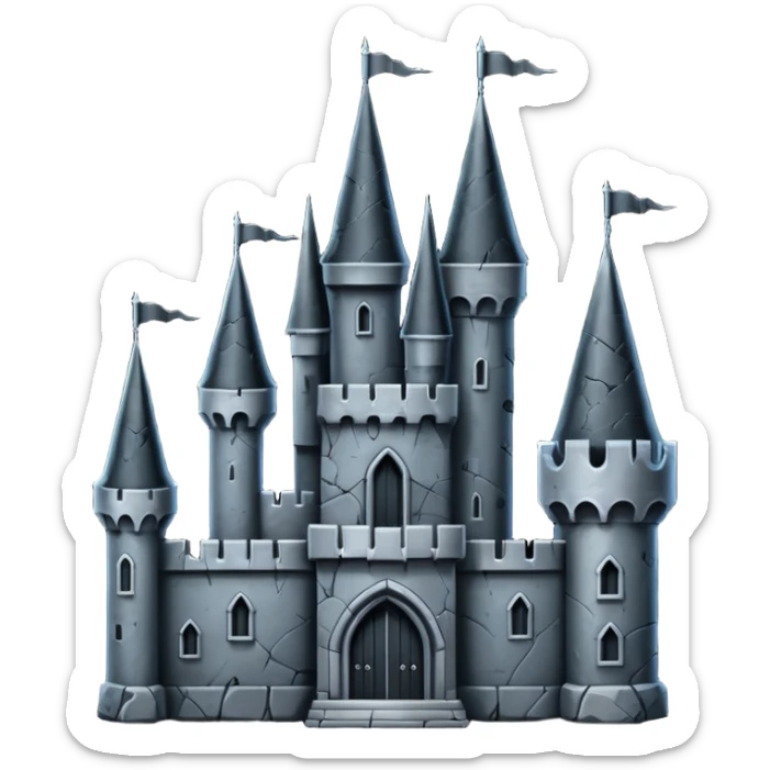 make an emoji about a castle of the movie Edward Scissorhand
 sticker