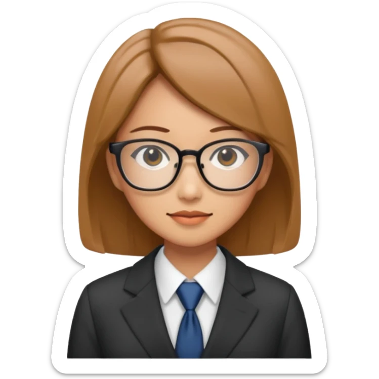 i need an image of a japanese woman analyst sticker