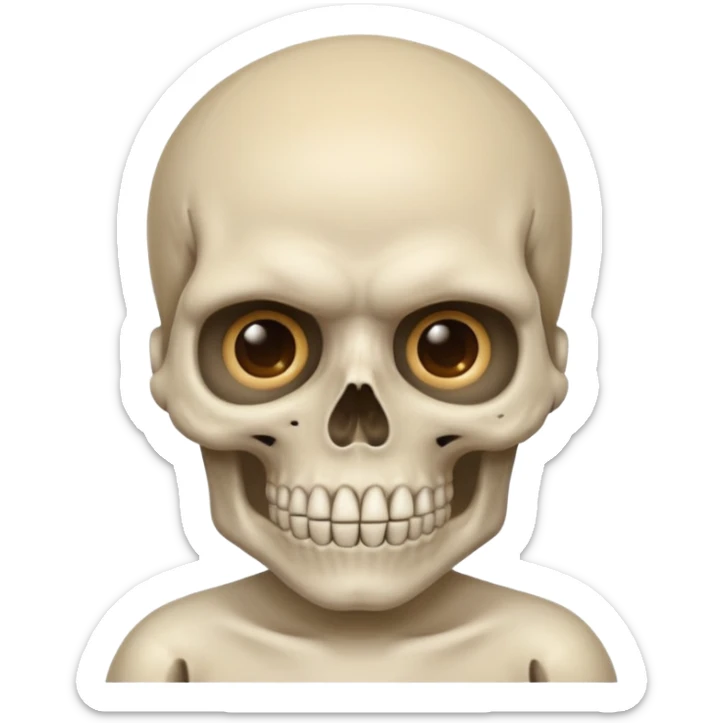 Use the normal like skull emoji and combine it with the normal pregnant man emoji sticker