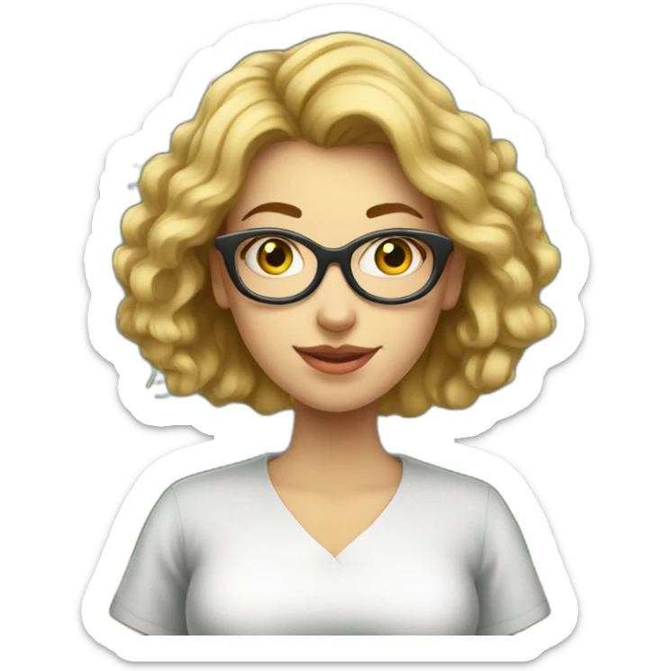 White woman wearing a Greek shirt and writing equations on a chalk board sticker