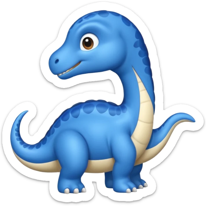 As un emoji de el dinosaurios ANQUILOSAURIO de perfil en color azul que sea bebe y tenga un efecto mas animado que sea mas animado y sin tantos picos pero que sea ANQUILOSAURIOno se parese a un ANQUILOSAURIO asi esta bien pero olvidaste hacerlo bebe  sticker