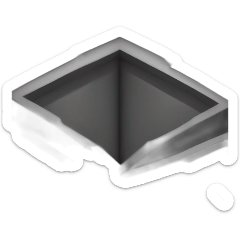 Triangle noir ou à l'intérieur il y a marqué 6 6 7 en haut il y a marqué 6 à gauche 6 à droite 7 sticker