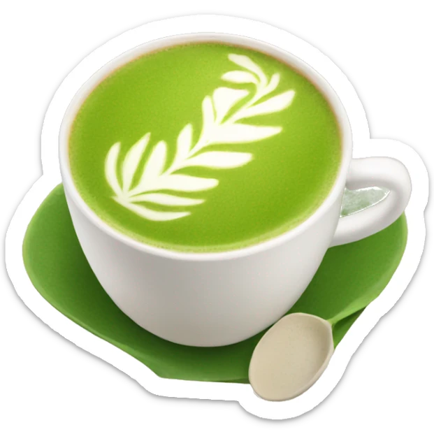 matcha latte  sticker