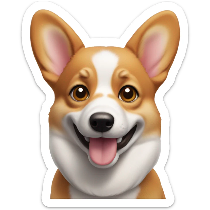 Cheeky corgi sticker