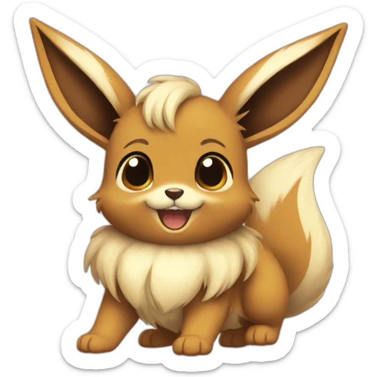 Happy Eevee sticker