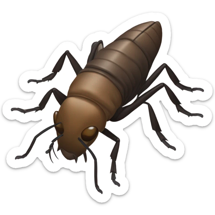 Mole cricket sticker