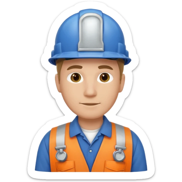 customer. 1 person only white male with shoulder normal person cloths. adult. pipeline technician sticker