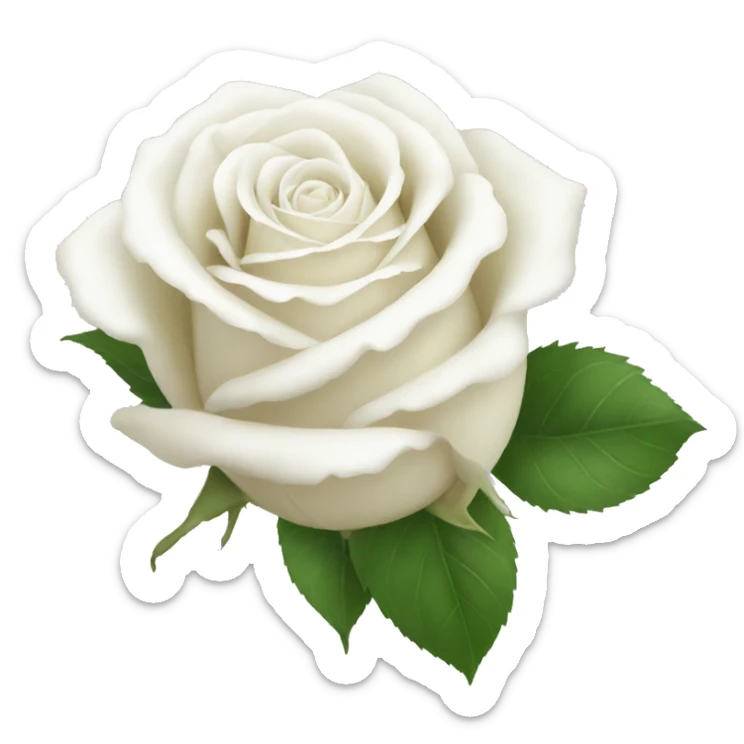 White roses sticker