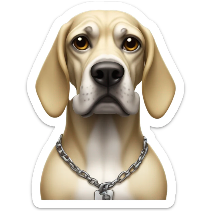 snoop dog as a dog but gangster supervillain  sticker