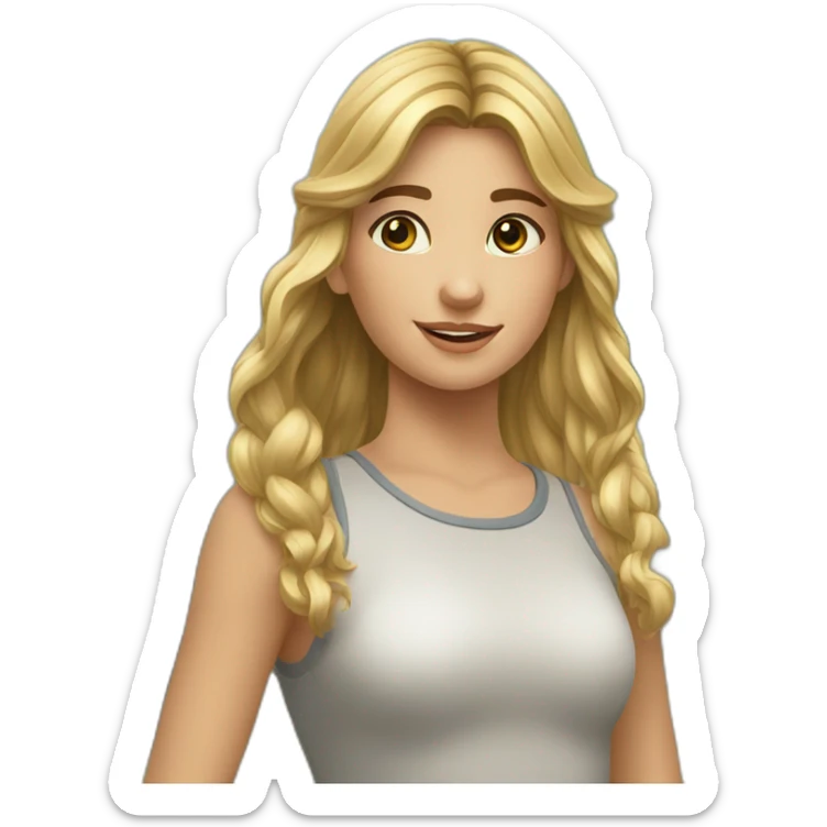 Une très jeune fille qui fait du cheval sticker