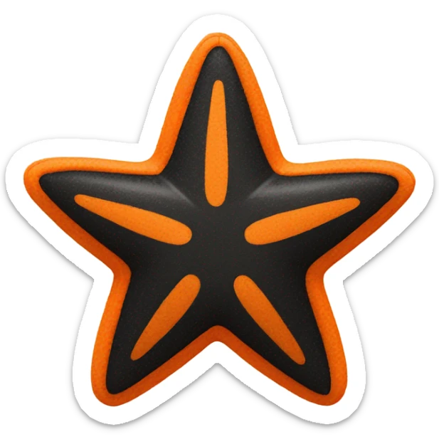 orange star toy sticker