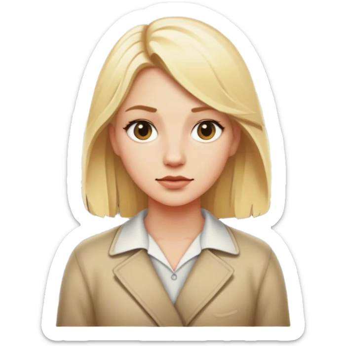 back of blonde woman stands In front at a crossroads between two paths—one illuminated, the other in shadow... scary and sunlight ... sticker