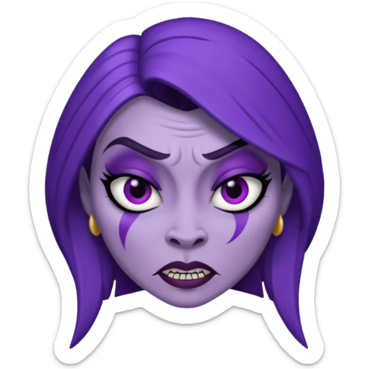 crea un emoji de Yzma de las locuras del emperador sticker