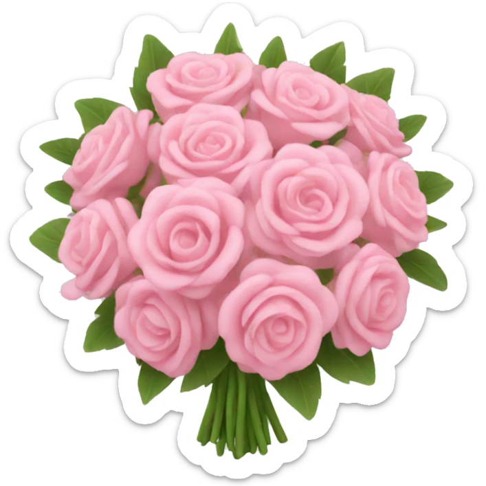 pink bouquet sticker
