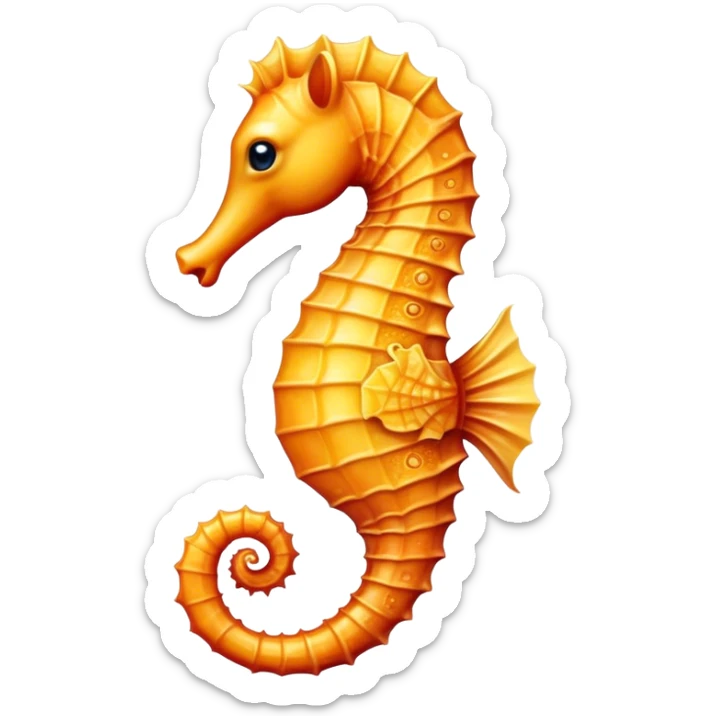 Sea horse sticker