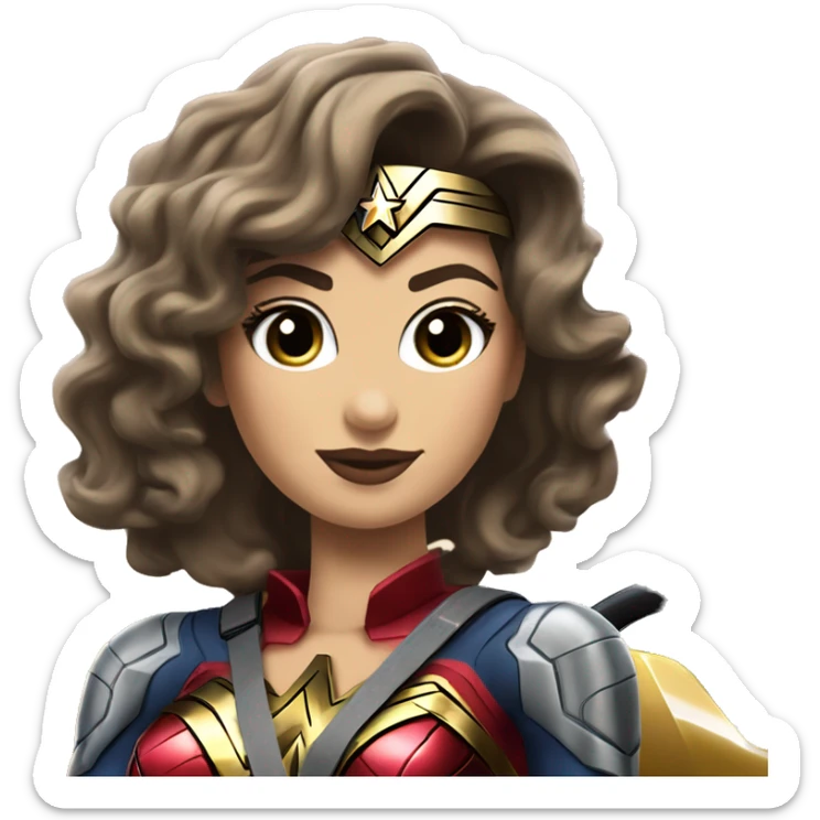  Wonder woman’s feminine offroad capable long-travel suspension 4x4 racing hypercar  sticker