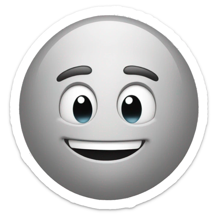 Big smile head sticker