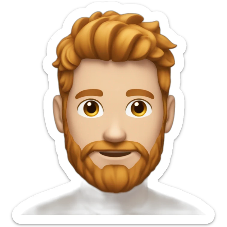 sexy-pose-very-fit-brunette-caucasian-gay-male-gingerfashionbeard-hairychest sticker