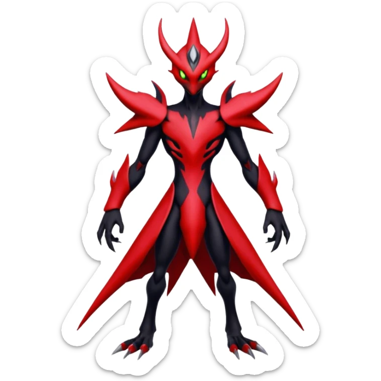 Inteleon-Scizor-Darkrai-Bisharp-Pokémon-Fusion, full body sticker