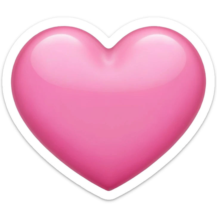 Pink heart  sticker
