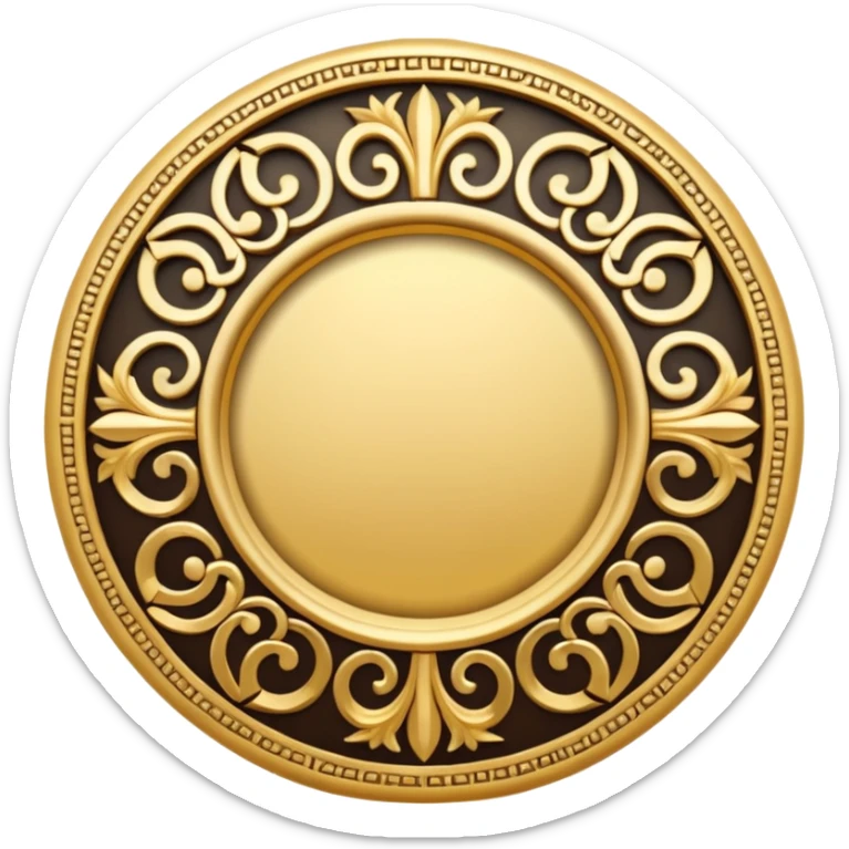 The name of God is repeated in the shape of a circle. sticker