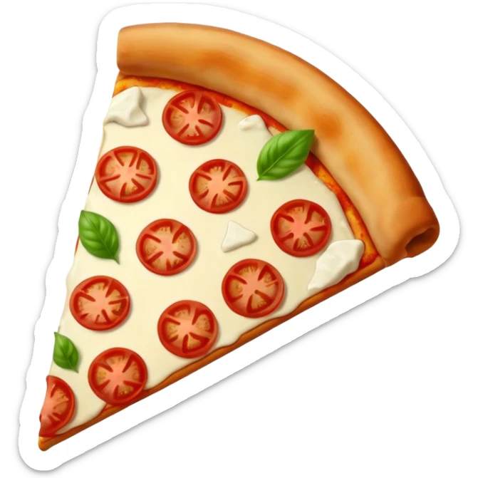 A pizza that embodies all the colors of France sticker