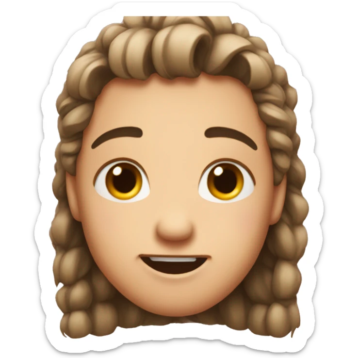 a regular emoji face so in love crying a little but full of joy sticker