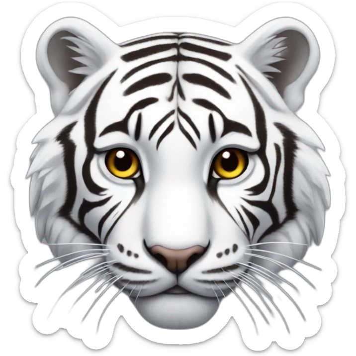 white-tiger sticker