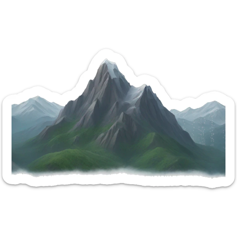 Mountains sticker