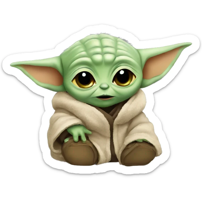 Baby yoda sticker