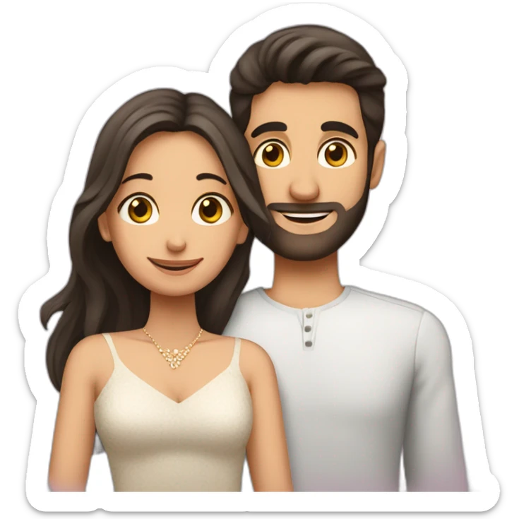 A boy with his wife boy name is shoaib and wife name is tanzila sticker