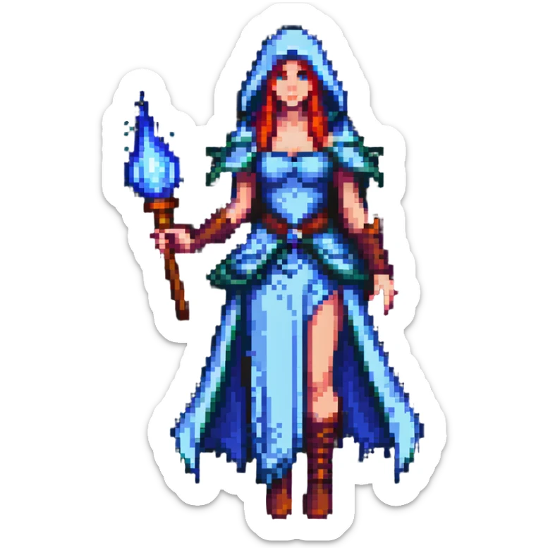 sorceress from Diablo sticker