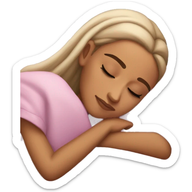 ariana grande sleeping sticker
