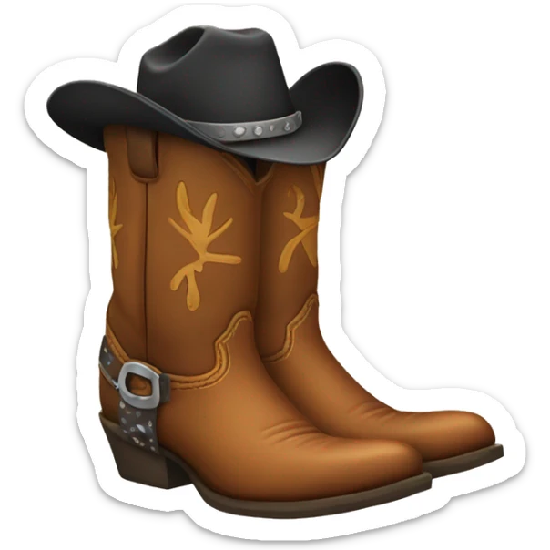 cowboy boots sticker