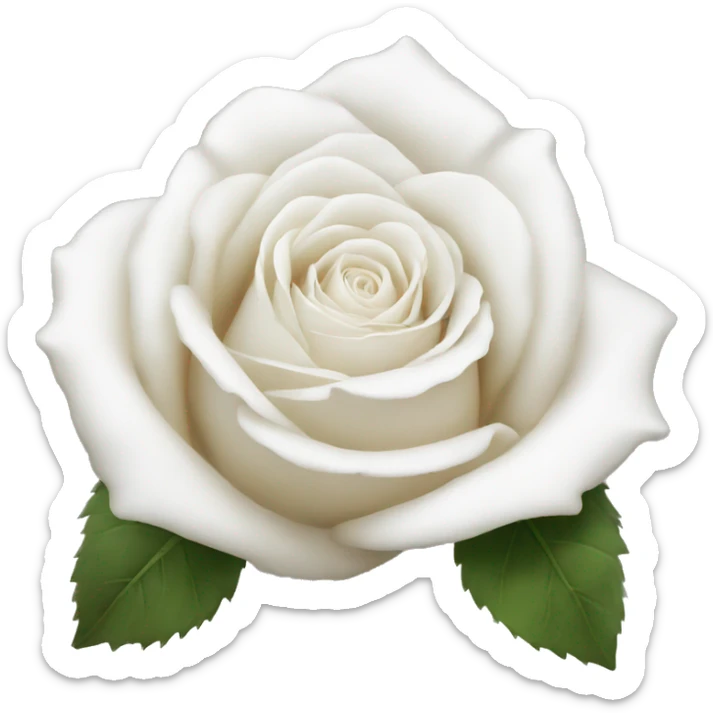 White rose sticker
