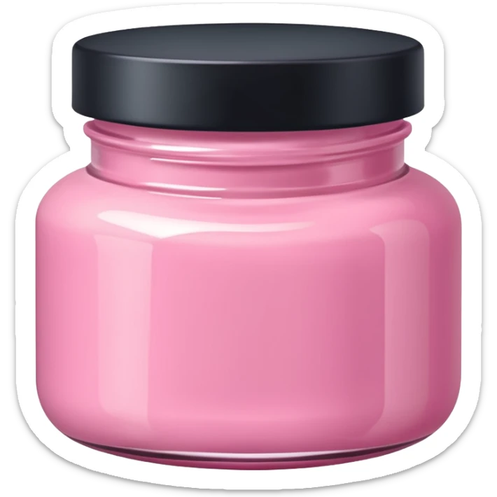 pink body cream  sticker