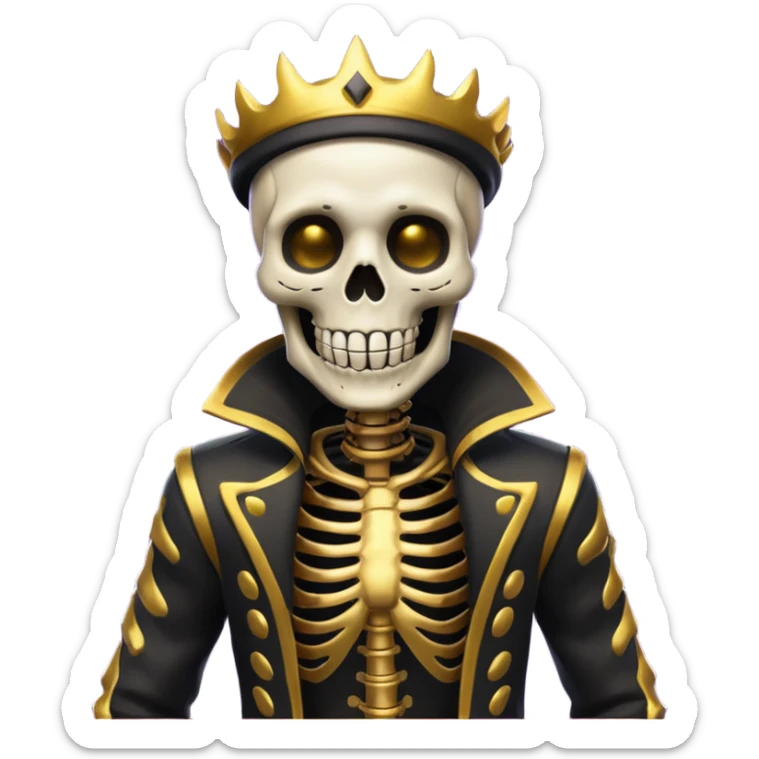 creame un emote de la skin Inferno Skeleton Balvin de fortnite sticker