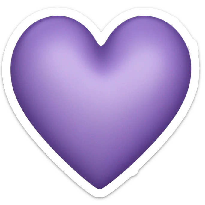 Lavender heart sticker