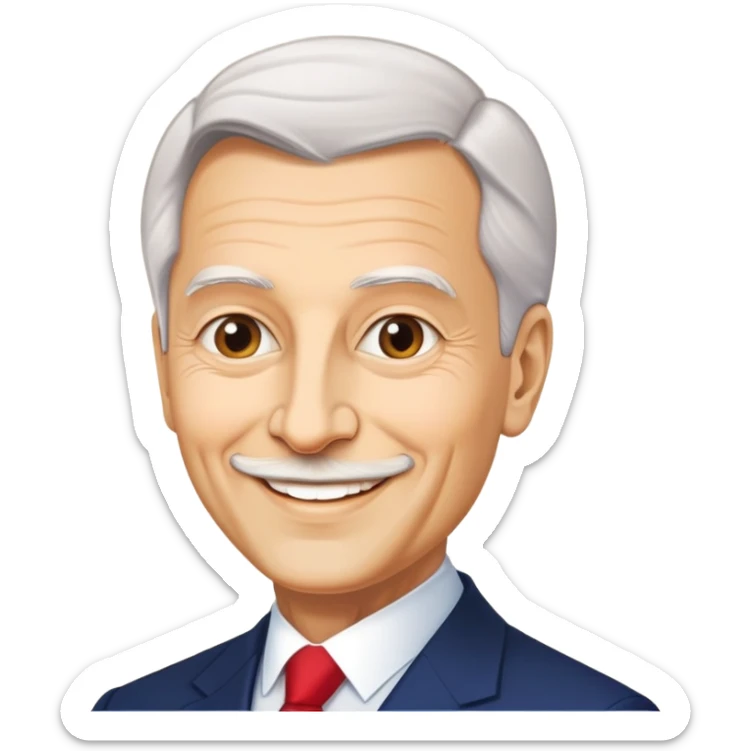 A statesmen becoming the most charismatic president of romania in its entire history sticker