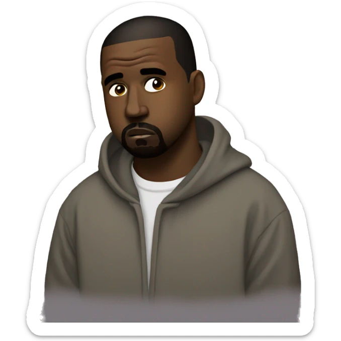 kanye west sad sticker