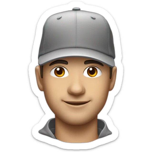 sébastien chaigneau avec sa casquette et sa boucle d'oreille sticker