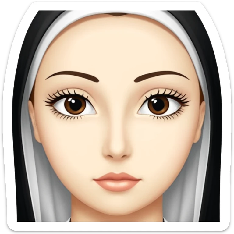 Gözleri kapalı, beyaz tenli ve siyah kıvırcık saçlı saç boyu orta omuzlarında bir kadın avatar, battaniyeye sarılmış halde beyaz bir Türk kahvesi fincanından içeceğini huzurla yudumluyor. sticker