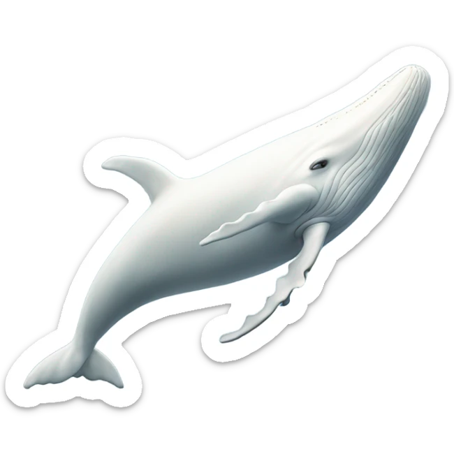 white whale , underside sticker