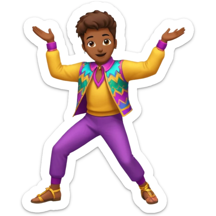 11 crea un emoji de una persona bailando caporal sticker