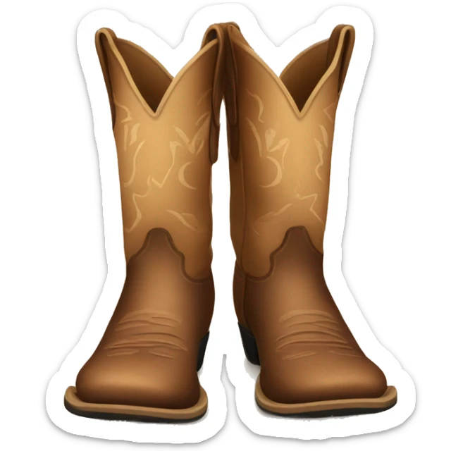 Cowboy boots sticker