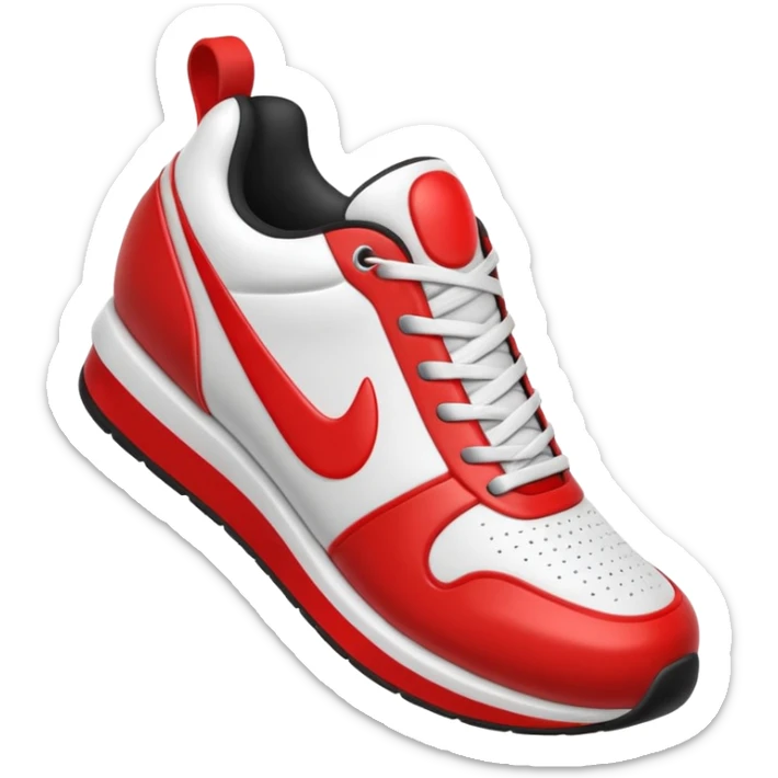 3D Apple-style emoji of a sneaker on a foot pressing down, with a footprint under it.






 sticker