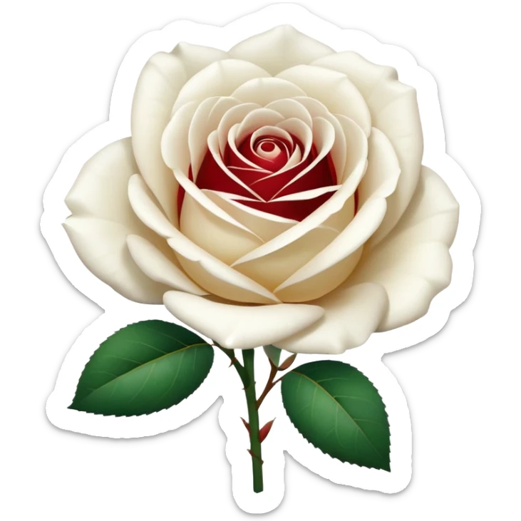 White rose emoji  sticker